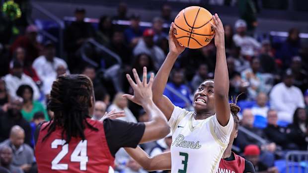 Grayson's Danielle Carnegie heled lead the Rams to a blowout win over Lowndes in the Class 7A state semifinals Saturday night.